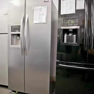 Refrigerators for sale in a showroom